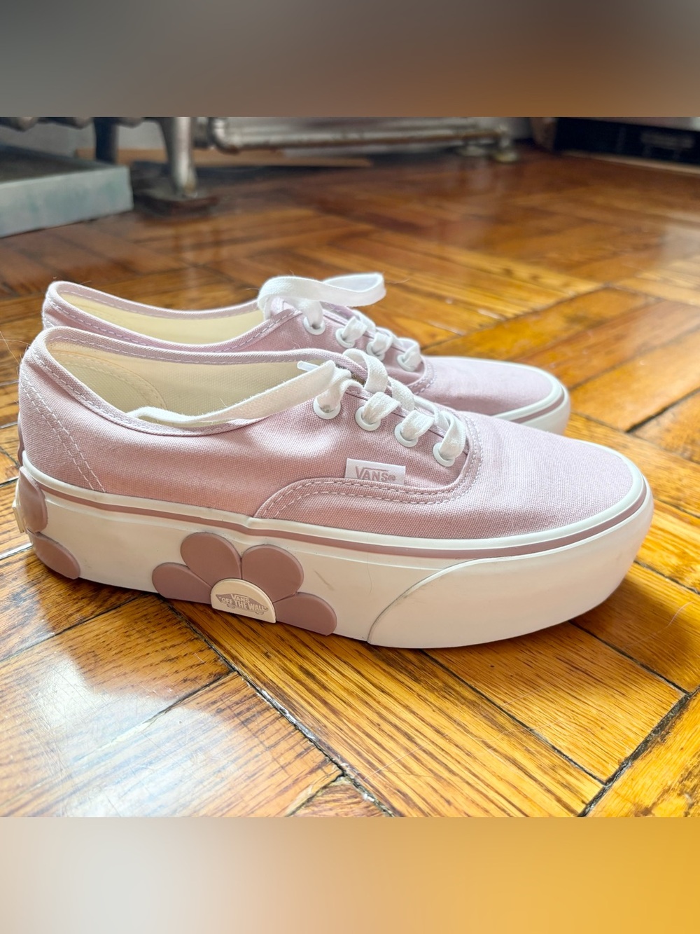 Vans Sackform Lilac Flowers - Platform Sneakers - 7